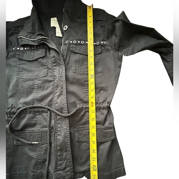 AMERICAN Rag Moto Light Weight Jacket Womens Cinch Tie Waist• Used • Size: Small - Picture 5 of 8